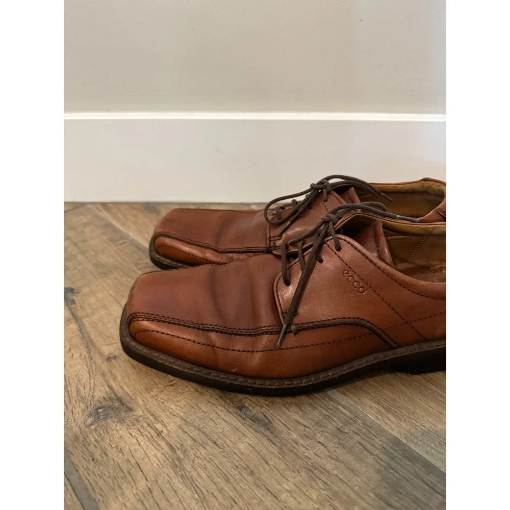 Ecco New Jersey Bicycle Mens 43 Eu 9-9.5 Us Dress Shoes Brown Bike‎ Toe Oxford